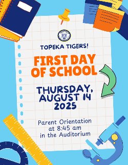 First Day of School Parent Orientation Flyer